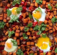 One-Pan Sweet Potato and Egg Hash