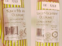 Kings Highway is recalling “Kings Highway Gourmet” brand Apricot Rolls for undeclared sulfites