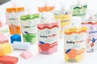 Frozen baby food pouches