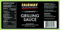 Wolfgang B. Gourmet Foods, Inc. Recalls Fairway Brand Condiment Grilling Sauce