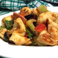 Tortellini Salad with Grilled Tomato Vinaigrette