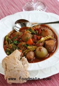 Recipe: Shallot, Sausage and Borlotti Bean Soup