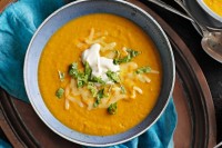 Pumpkin & chickpea soup