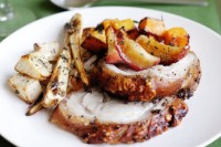 Fennel, black pepper and lemon slow-roasted pork shoulder