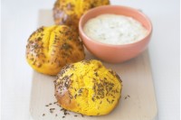 Baby dampers with herbed mascarpone
