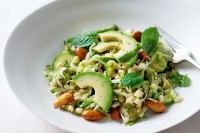 Brown rice and avocado salad