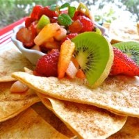 Fruit Salsa and Cinnamon Chips