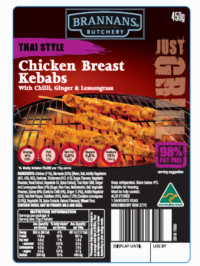 Inghams Enterprises recalls BRANNANS BUTCHERY Thai Style Chicken Breast Kebabs