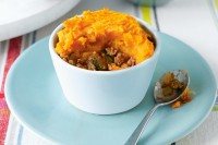 Little pies with sweet potato topping