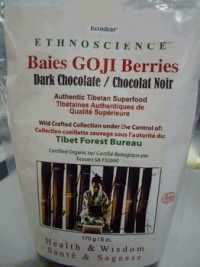 Ecoideas recalls Ethnoscience brand Dark Chocolate GOJI Berries