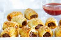 Chilli lamb mini sausage rolls