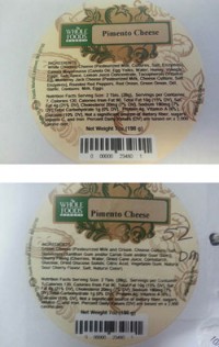 Whole Foods Market’s Mid-Atlantic Region recalls pimiento cheese spread