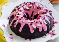 Surprise raspberry chocolate cake