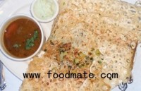 Rava Masala Dosa with coconut chutney and sambhar