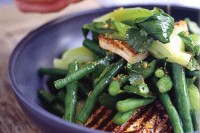 Asian greens and tofu salad