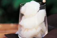 Coconut and lime sorbet