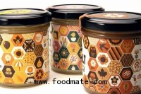 Helt Honey Packaging Uses a Pattern of Graphics to Illustrate its Contents