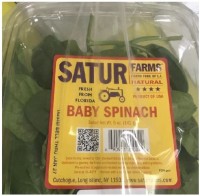 Satur Farms Recalls Baby Spinach and Mesclun For Salmonella