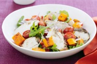 Balsamic chicken and pumpkin salad