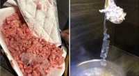 Scraps of plastic found in packets of minced meat bought from Giant supermarket