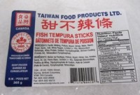 Undeclared EGG in certain Fish Tempura Sticks