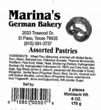 Marina's German Bakery recalls pastry products