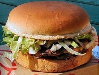 High fat hamburger bad for diabetes mellitus, but spice can help