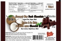 Tasty Treat Foods Ltd recalled certain Oskri brand Dark Chocolate Bars