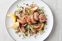 Apple, quinoa & lentil salad with maple pork