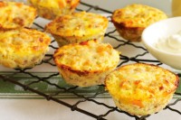 Mini tuna, corn & sweet potato frittatas