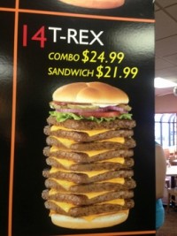 Wendy's restaurant in Manitoba stops sales of T. rex nine-patty burger