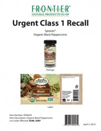 Frontier Natural Products Co-op initiates voluntary class 1 recall