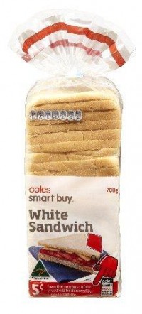 Coles Supermarkets recalls SmartBuy White Sandwich bread