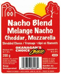 Okanagan's Choice Cheese brand Shredded Cheese Products recalled due to Listeria
