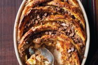 Chocolate and orange bread and butter pudding