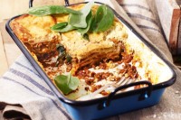 Beef, ricotta and basil pesto lasagne