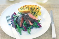 Balsamic lamb with beetroot salad
