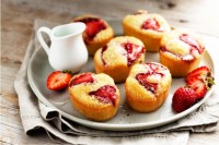 Dairy-free strawberry and lime friands