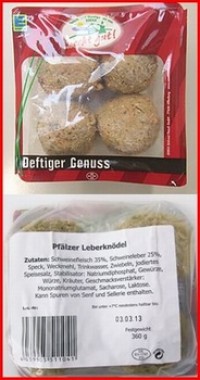 Firma Werz Wurst-Fleisch-Convenience GmbH recalls Palatine liver dumplings