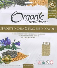 Organic Sprouted Chia Seed Powder and Sprouted Chia/flax Seed Powder