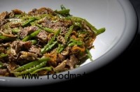 Try this steak salad update with snow peas and shiitake mushrooms