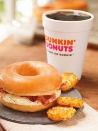 Dunkin' Donuts adds bacon, glazed doughnut breakfast sandwich to menu