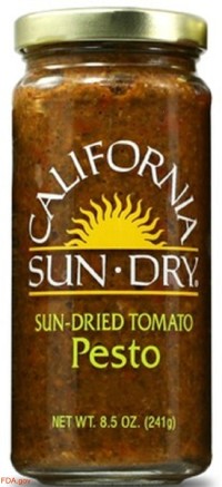 California Sun Dry Foods Recalls Tomato Pesto for Undeclared Allergens