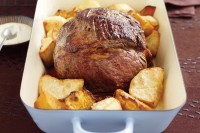 Traditional roast beef with Yorkshire puddings