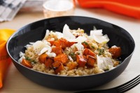 Goat's cheese and roasted pumpkin risotto