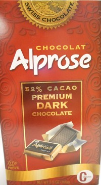 Chocolat Alprose brand 52% Cacao Premium Dark Chocolate recalled due to undeclared milk