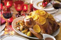 Orange & marmalade roast turkey with cranberry stuffing