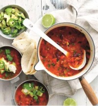Try this: Spanish capsicum, cherry tomato & chorizo soup