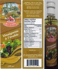 Undeclared mustard and/or sulphites in certain Produit de l'érable St-Ferdinand B brand Dressings