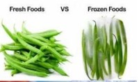 Comparison between Frozen Food and Fresh Food